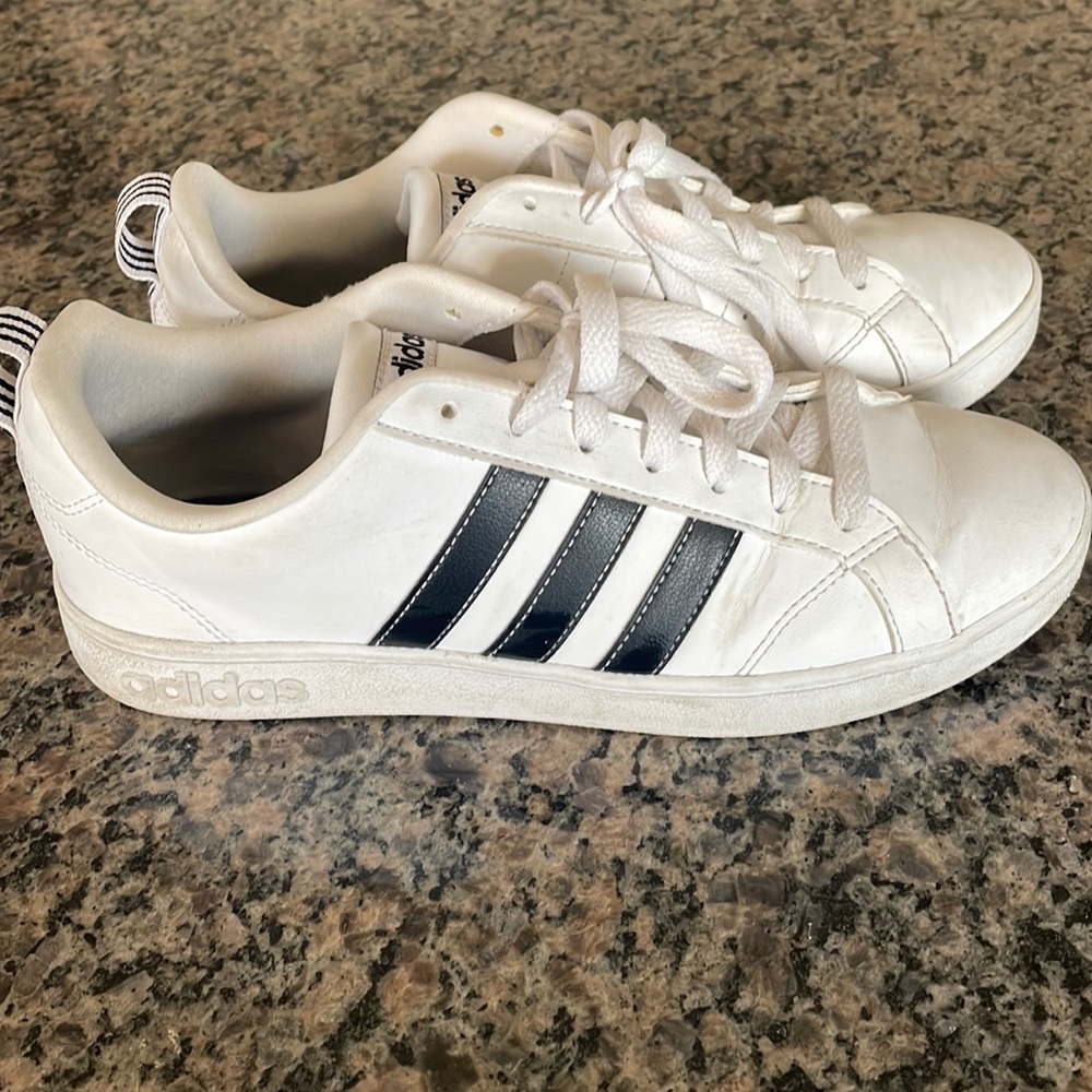 Adidas white sneakers